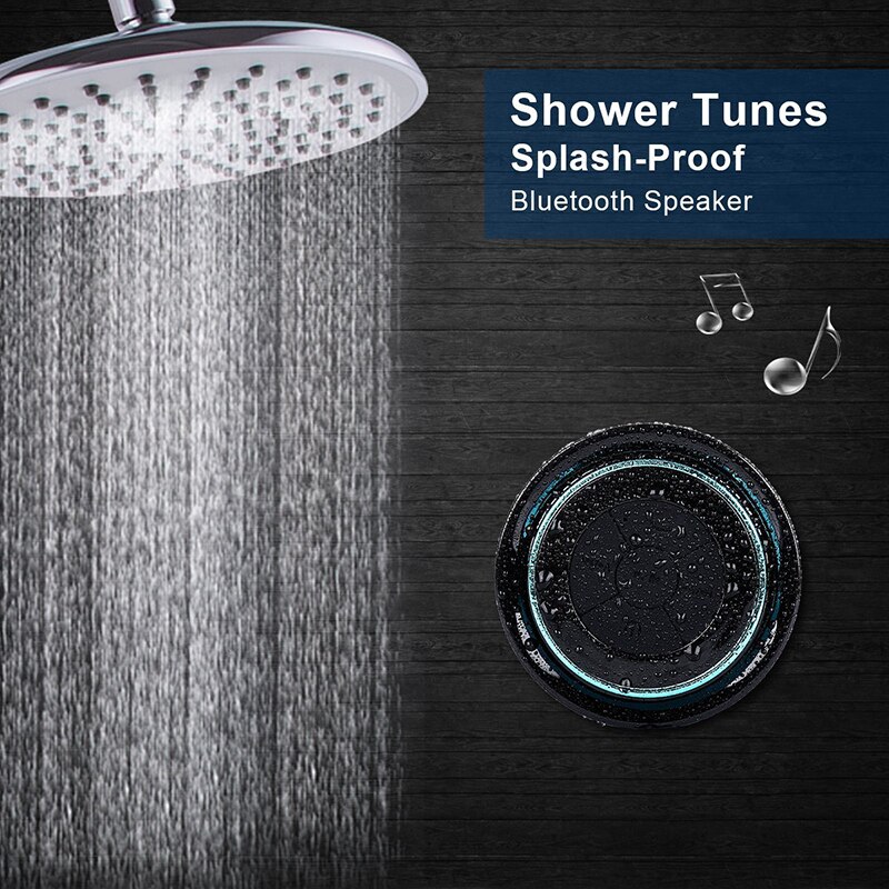 Altavoz estéreo inalámbrico con Bluetooth, dispositivo de audio a prueba de agua para iPhone Xs Max 8 7 Plus, teléfono Xiaomi, portátil, ducha, Radio FM