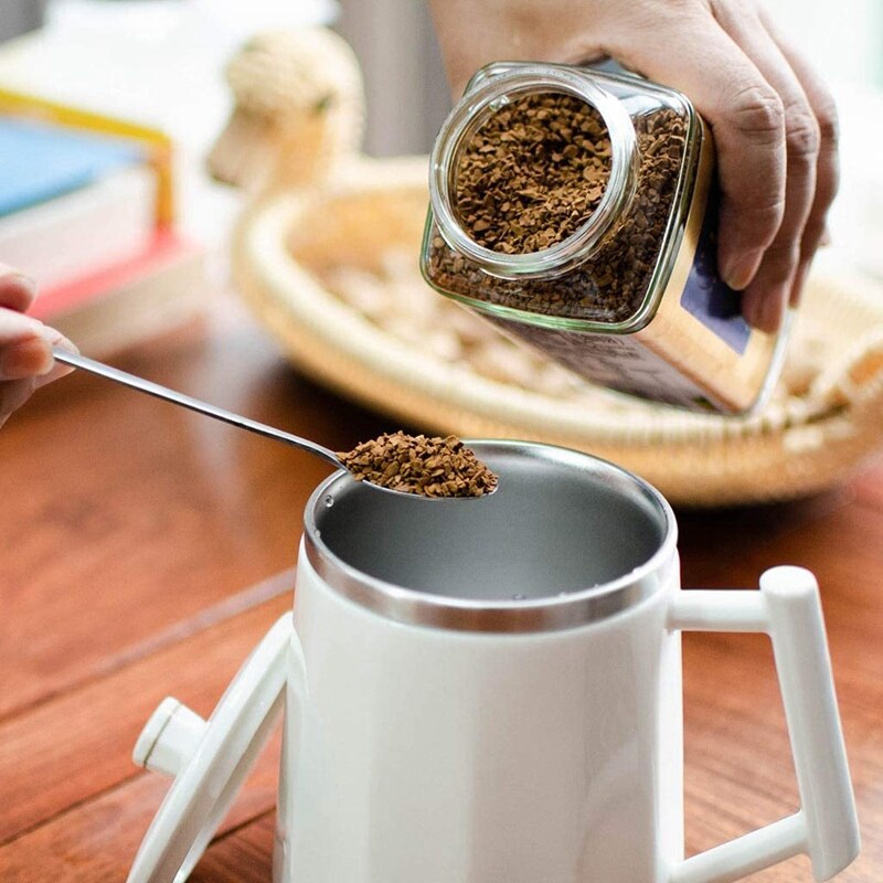 Temperature Fully Automatic Self Stirring Mug Coffee Milk Stainless Steel Thermal Double Insulated Smart Cup,No Charging