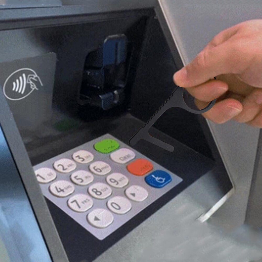 Non-contact Door Opener Multi Key Chain 1PCS Metal Press Button Tool Portable Outdoor Public Elevator Hygiene Touch Gadgets