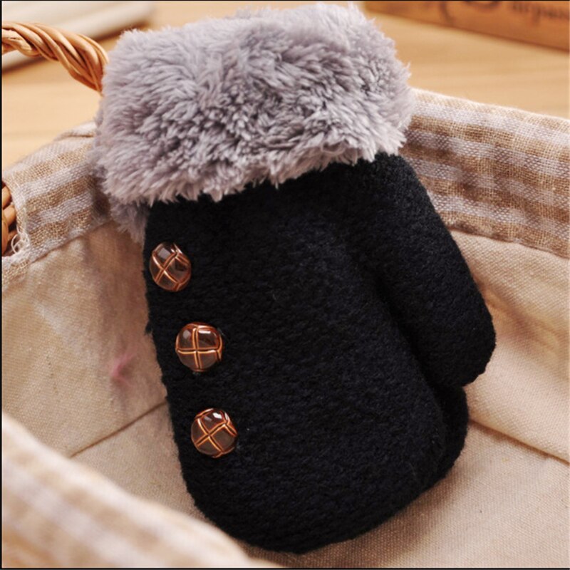 Baby Handschuhe Volle Finger Junge Mädchen Handschuh Kleinkind Baumwolle betroffen Blatt Winter Warme Handschuhe Kleinkinder Gestrickte Fäustlinge für 1-4Y Baby: Typ 6