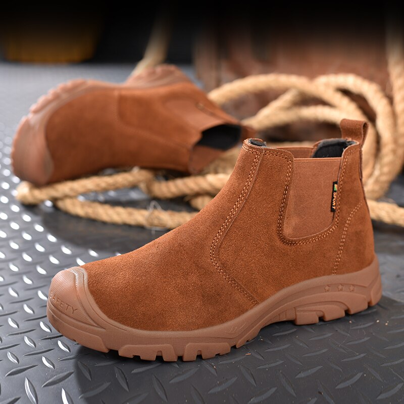 Work &amp; Safety Boots Indestructible Shoes Safety Shoes Men Puncture-Proof Work Sneakers Men Work Shoes Chelsea Boots Winter Shoes