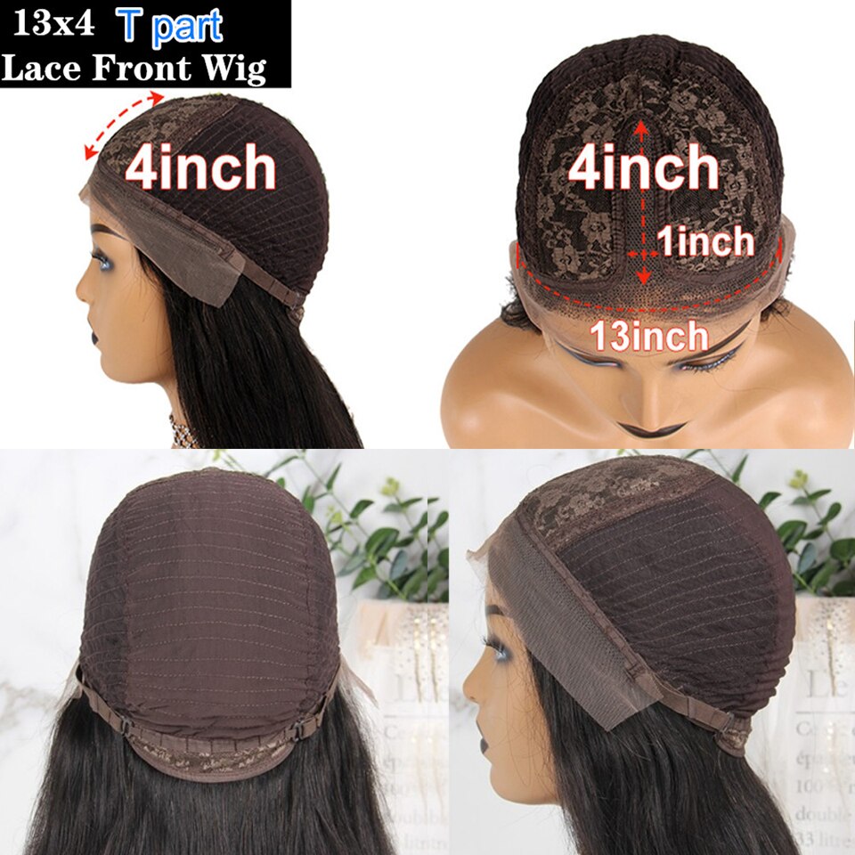Body Wave Synthetic Lace Front Wig With Baby Hair Straight Middle Part Lace Wigs For Women High Temperature Fiber Daily Wear