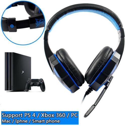 2.2M PC780 Gaming Headsets Big Headphones without Light Mic Stereo Earphones Deep Bass for PC Computer Gamer Laptop PS4