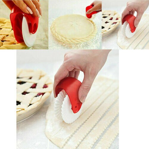 Pizza Gebak Rooster Cutter Gebak Pie Decoratie Cutter Plastic Wiel Roller UK