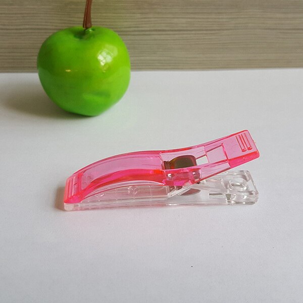 20 st/pack färgglada plastklämmor klämmor syklämmor klämmor hållare tyg tyg lapptäcke sömnad quiltklämmor 27 x 10 x 15mm: Rosa