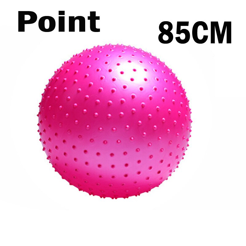 Sports Yoga Balls Point Fitness Gym Balance Fitball Exercise Pilates Workout Barbed Massage Ball 55cm 65cm 75cm 85cm: 85CM Pink