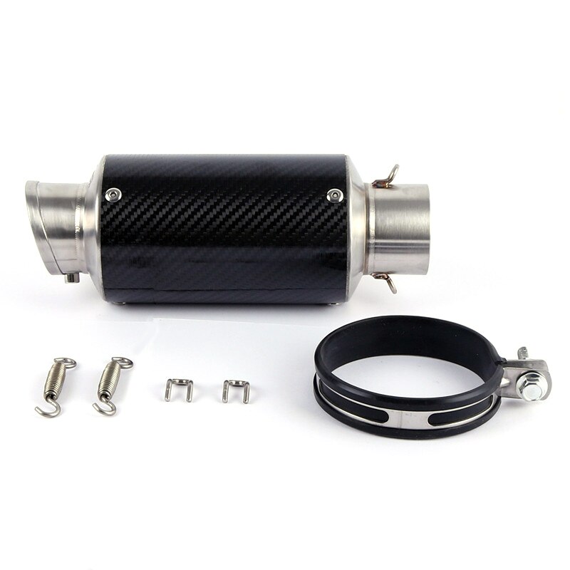 E-MARK Universal Motorcycle Scooter slip on Exhaust Muffle FOR Most Motorcycle: small