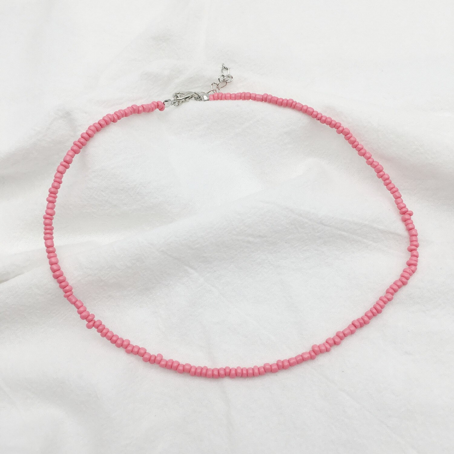 Proste koraliki Strand naszyjnik kobiety String z koralikami krótkie Choker naszyjnik biżuteria Chokers naszyjnik prezent plaża biżuteria Bijoux