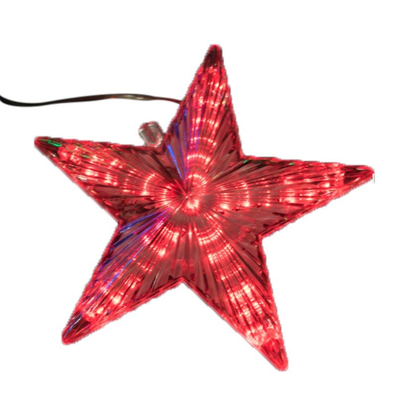 LED Light Up Christmas Tree Topper Star Xmas Tree Ornaments Party Home Decorations: REurocode