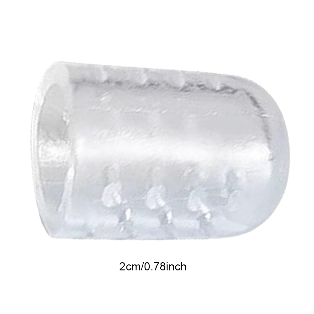 1-20Pairs Toenails Protection Relief Pain Silicon Resin Toe Caps Cover Protectors Transparent Sweatproof Wear-Resistant For Foot