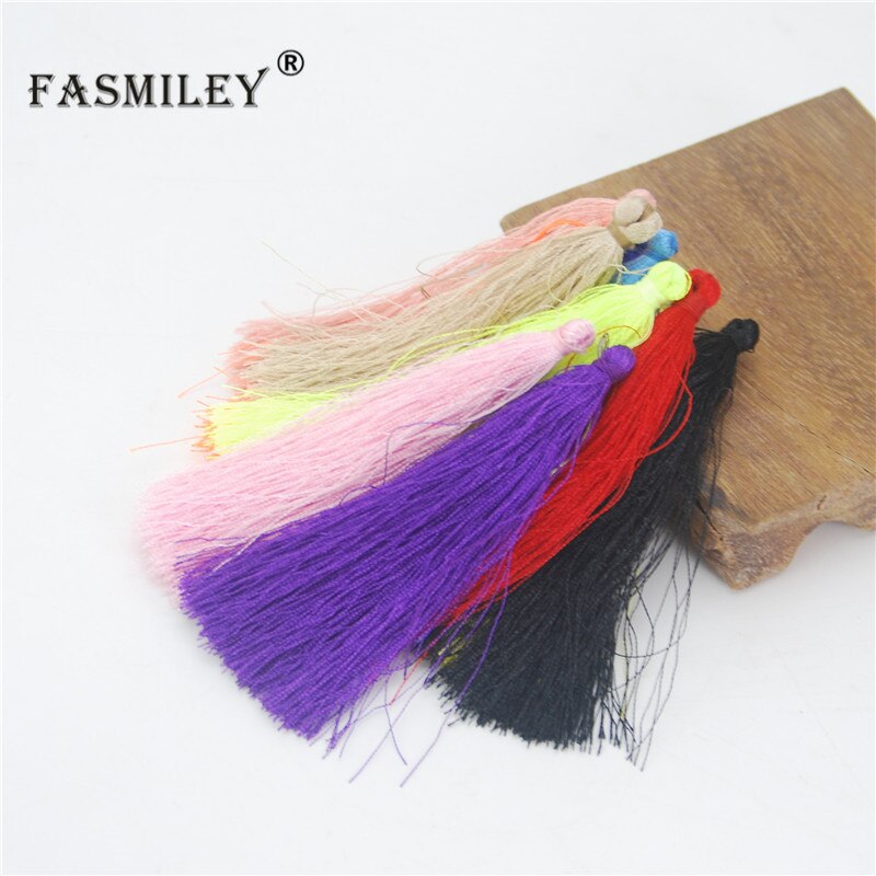 Rayon Silk Tassels DIY 50pcs 95mm Embellish Handmade Jewelry Findings Supplies For Curtain Earrings Accessories Fringe LS011