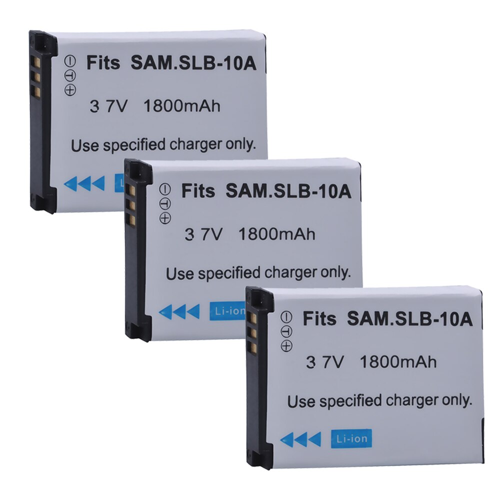 1Pc 3.7V SLB-10A SLB10A SLB 10A Camera Battery for Samsung PL50 PL60 PL65 P800 SL820 WB150F WB250F WB350F WB750 WB800F WB500