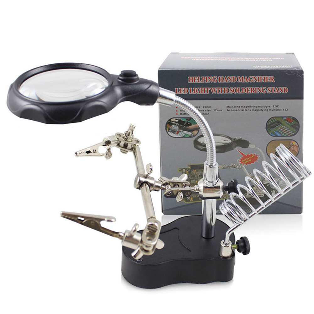 Portable Soldering Iron Station LED Magnifying Gla... – Vicedeal