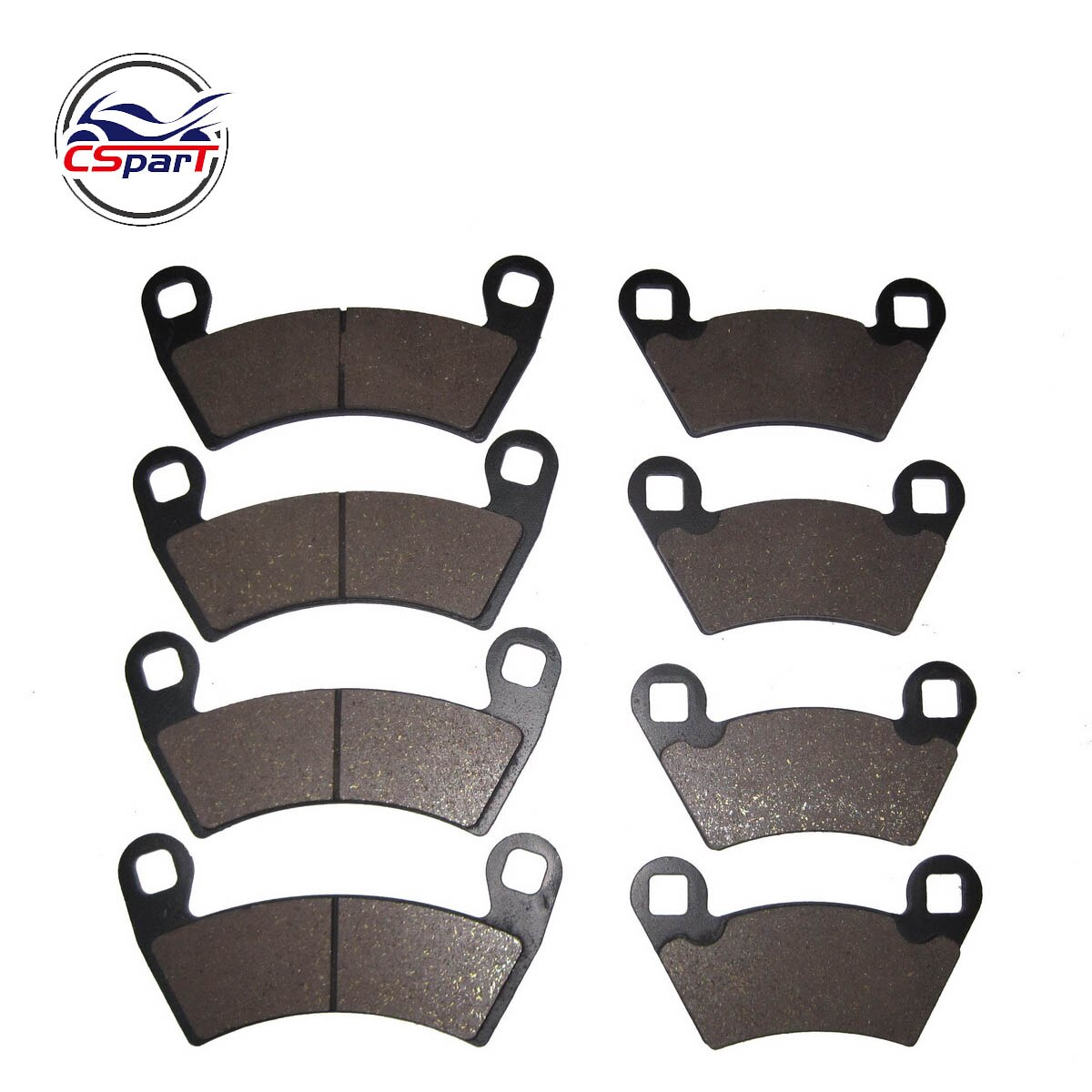 4 SET Semi-metallic niet-asbest Voor & Achter Remblokken Voor Polaris Ranger 500 2x4 carb, XP 700 800 4x4 RZR-4 900