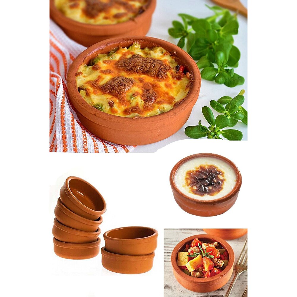 Casserole Set Vegetable Meat Dessert Cooking Natural Clay Bowl Oven Preparing Dishes Kitchen Practical Products Fireproof Pan