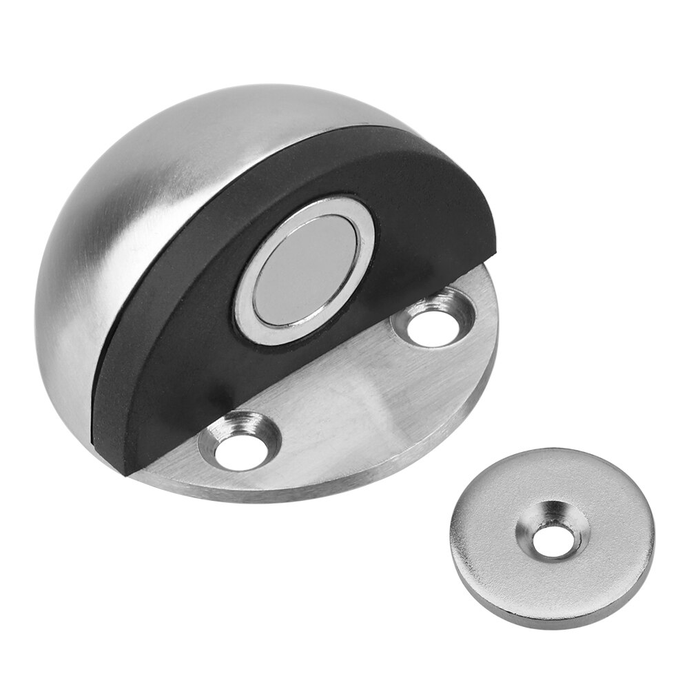 Hoomin rustfritt stål skjult dørstopp hjemmeforbedring magnet dørstopper dørholder dørstopper