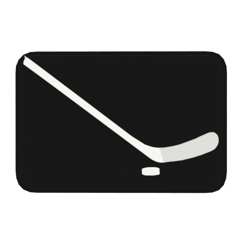 Individuell gestaltete eishockey-herzschlag-fußmatt, rutschfest, für eingangsbereich, küche, Schlecht, wohnzimmer, spielerzimmer, wohnzimmer, fußmatt: verrotten