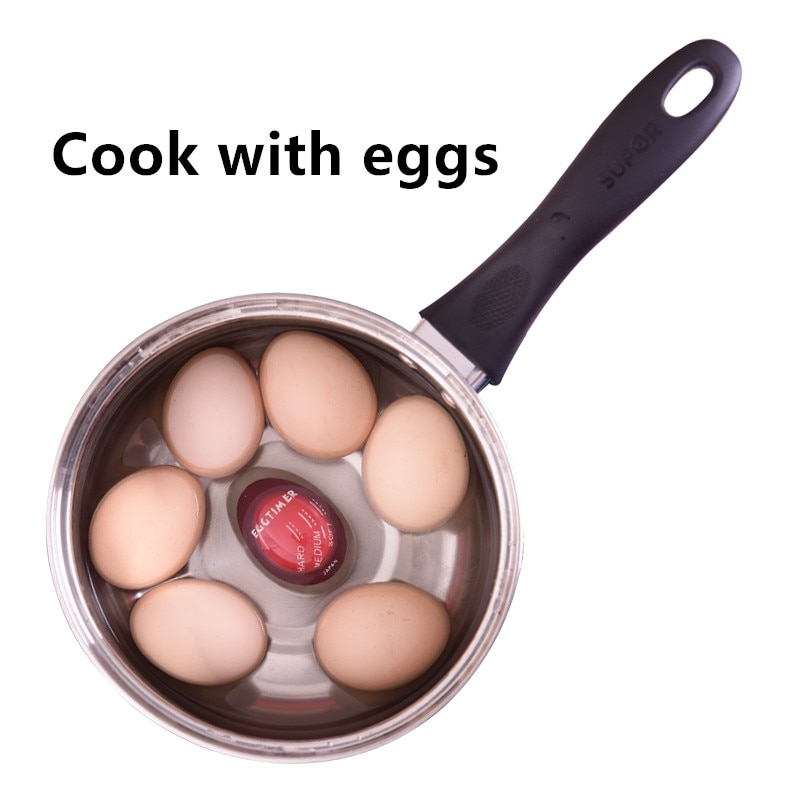 Colour Changing Egg Timer Kitchen Supplies Egg Perfect Eggs Cooking Kitchen Eco-Friendly Resin Egg Timer Red timer tools