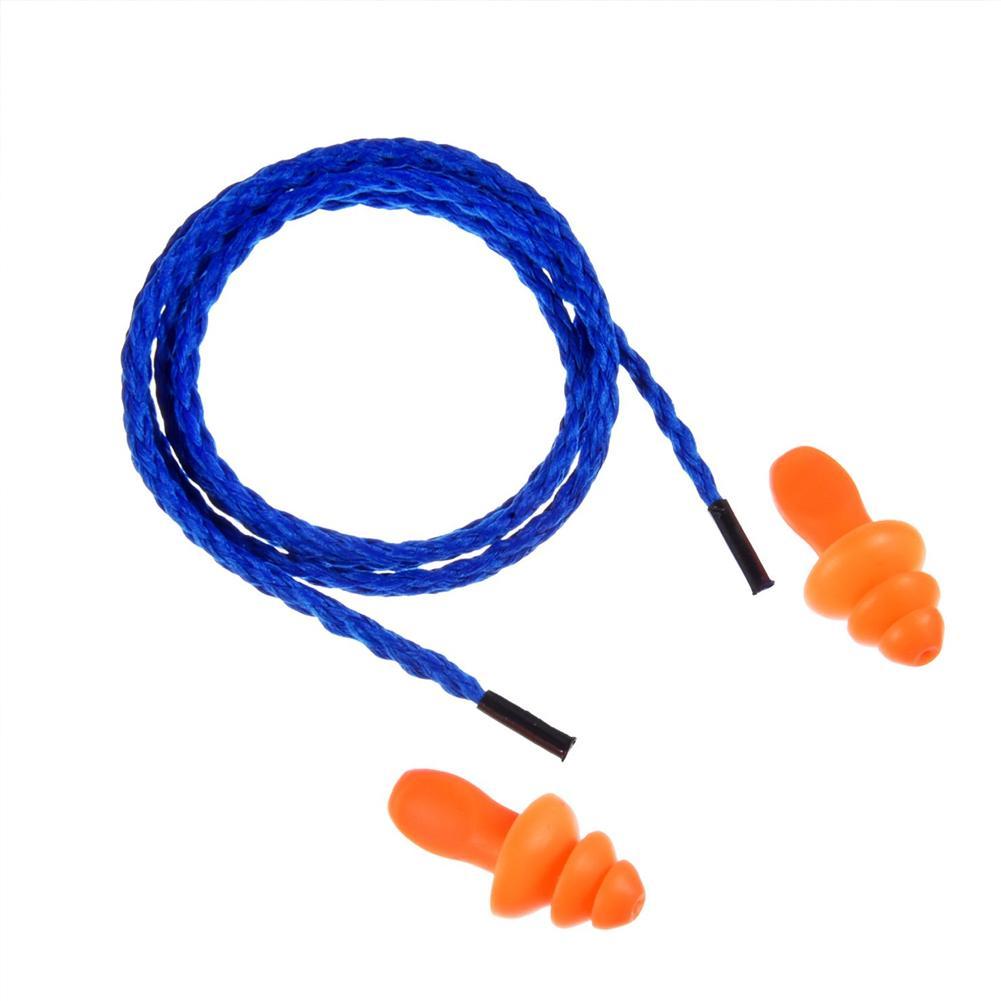 Tapones de silicona para los oídos tipo árbol de Navidad, con cable para evitar el ruido y el aislamiento, B3V6