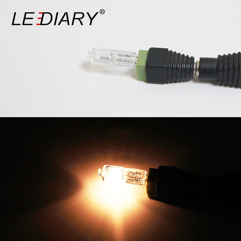 Lediær 40 stk dimbar halogen  g4 pære 12v 10w 20w 35w klar jc type wolfram til lysekrone lampe hver pære med en indre boks