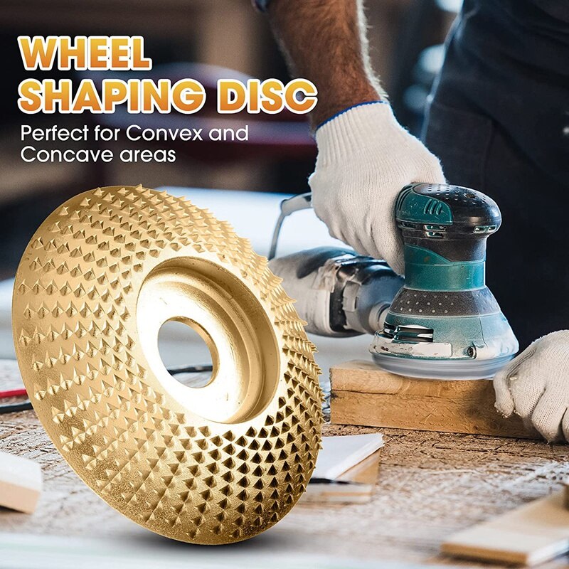 Discos de tallado de madera, disco de amoladora, utilizado para cortar madera, dar forma y pulir, 4 Uds.