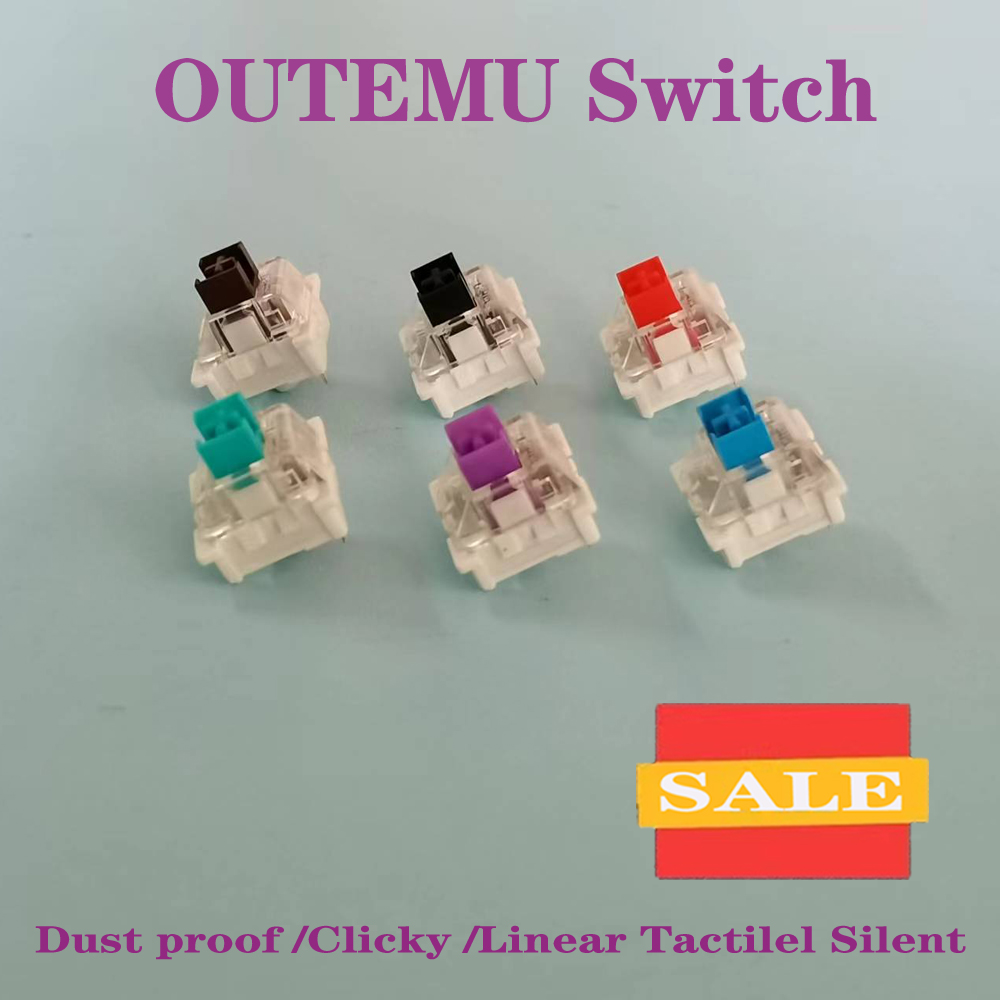 Outemu Blue Switch Mechanical Keyboard Custom Silent Linear Switches RGB Brown Red Key 3Pin SMD Gaming Compatible With MX Switch