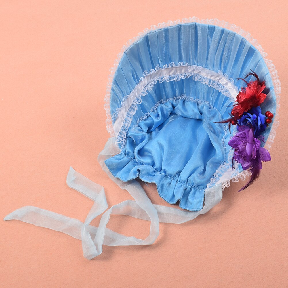 Bonnet plat en dentelle pour femmes, style victorien, chapeau de soleil, Lolita, fête de thé, Cosplay: Default Title