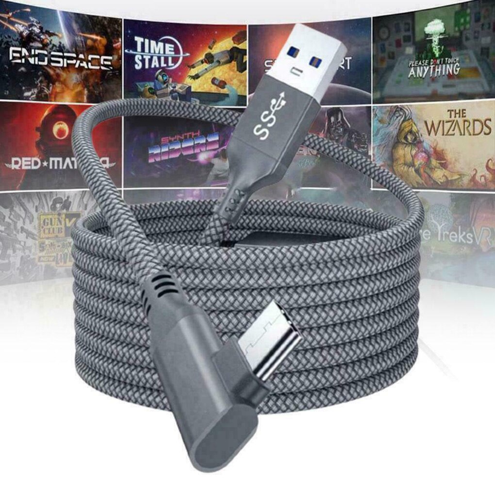 Data Line Oplaadkabel Voor Oculus Quest 2 Link Vr Headset Usb 3.0 Type C Data Transfer Usb Naar Type-C Kabel Vr Accessoires