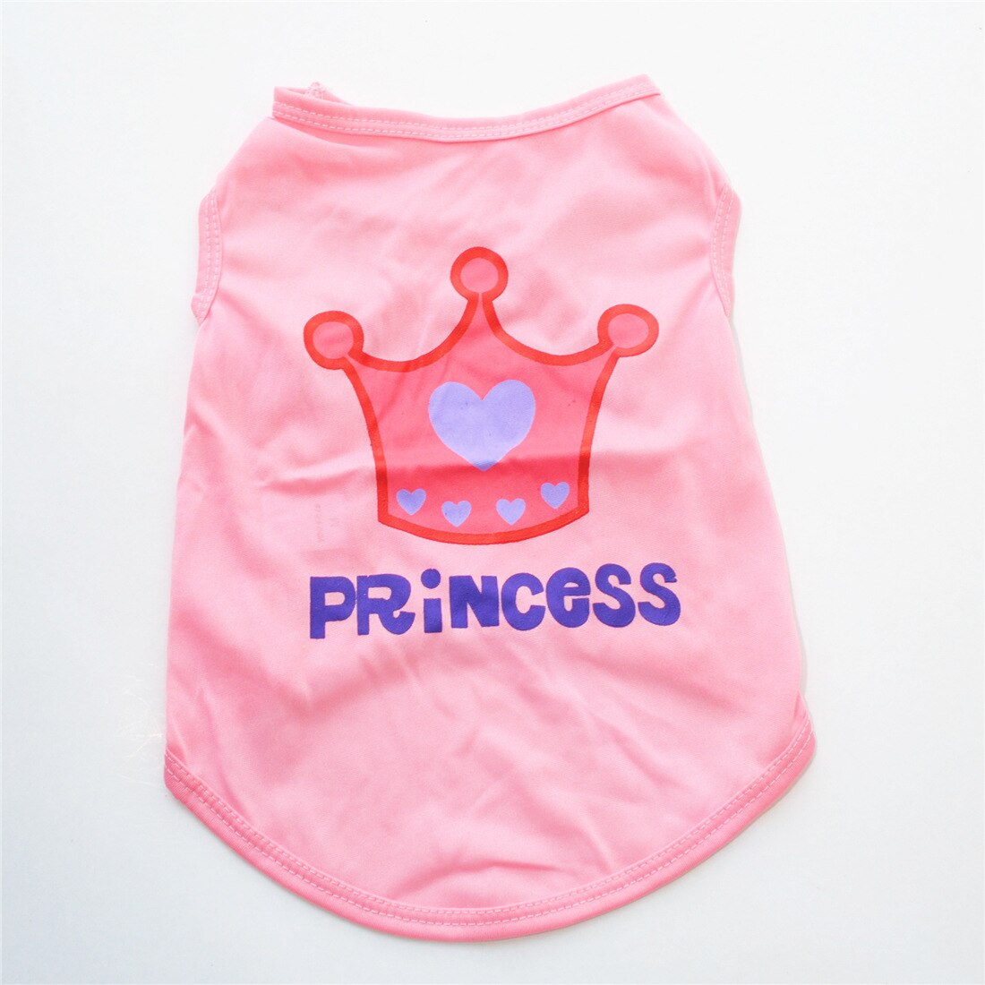 Snigelhus söt mjuk valp hundkläder små hundar sommar billiga hundkläder väst valp t-shirt husdjur hund yorkies chihuahua hoodies: Rosa / S