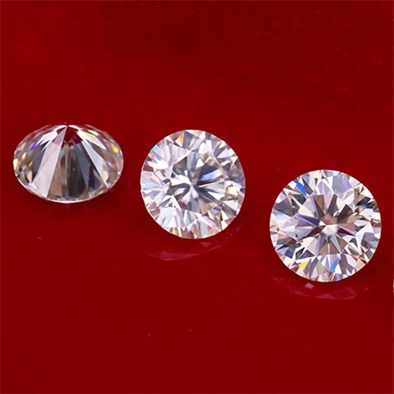 Tester Positive Discount Price EF Color 0.1carat 3mm*5Pcs/Pack Clarity VVS Excellent Brilliant Round Cut Lab Grown Moissanite