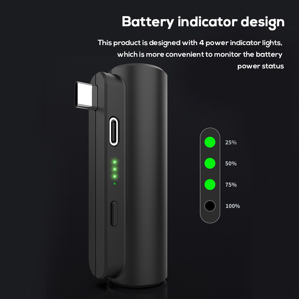 3000mAh Power Bank Emergency Charger Type-C For Oculus Quest 2 Capsule Portable VR Glasses Battery Pack Charging Accessories