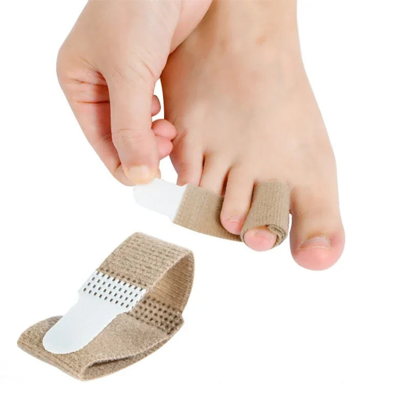Zehen Finger Haarglätter Hammer Zehenband Hallux Valgus Korrektor Bandage Zehenspreizer Schiene wickelt Fußpflegezubehör: Licht Grün