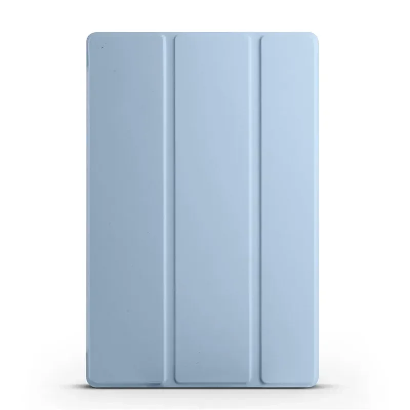 Custodia per tablet in pelle con vibrazione a tre ante alla moda per Xiaomi Redmi Pad 8.7 Custodia protettiva antiurto in silicone morbido con sensazione di pelle PU: 天空蓝