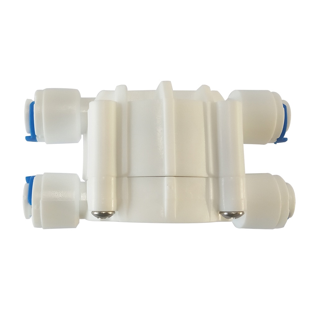1/4" Automatic Shut-Off Valve with Quick-Connect Fittings for RO Reverse Osmosis 4 Way Valve Pressure Regulator Aquarium