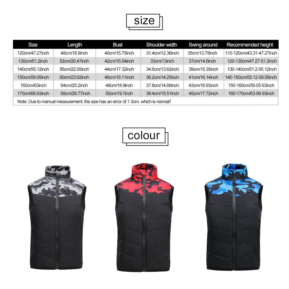 Winter Kinder USB Elektrische Heizung Jacke Warme Kleidung Jacke Für Skifahren Winter Wärme Jacke Xiaomi Mantel Heizung Für kind