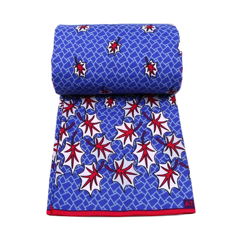 ghana afrikansk voksprint stoff tissu voks polyester voks ankara stoff