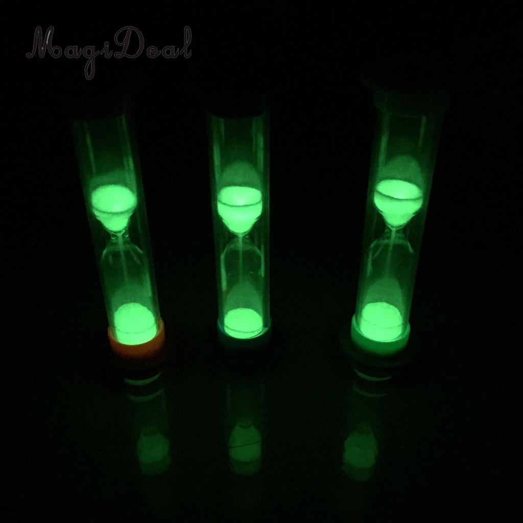 1 Minute Plastic Sand Timer with Orange Frame Party Props Glow in The Dark