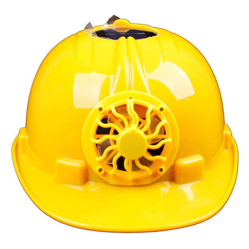 Zonne-energie Fan Helm Outdoor Werken Veiligheid Hard Hat Bouw Werkplek Abs Materiaal Beschermende Cap Aangedreven Door Zonnepaneel