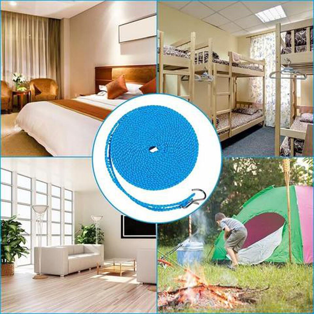 Nylon Hanging Rope Windproof Drying Rope Clothes Hangers Plastic Non-slip Nylon Nicht-slip Waschen Kleidung Linie Seil