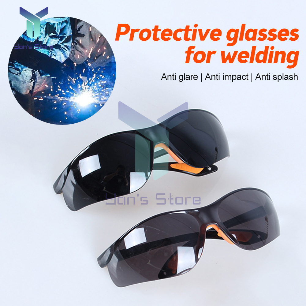 Gafas de seguridad, gafas de soldadura, resistentes a impactos, a prueba de rayos UV, gafas protectoras de soldadura para soldadores, corte y pulido