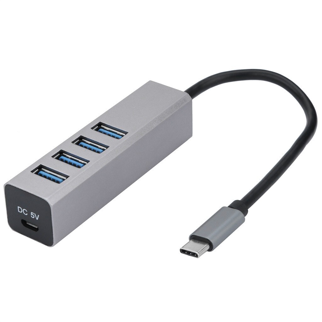 USB C Hub 4 USB 3.0 Ports and Type C Port SuperSpe... – Vicedeal