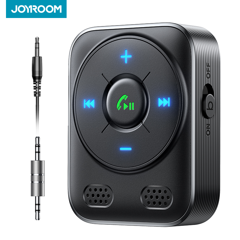 JOYROOM Auto-Bluetooth 5.4-AUX-Empfänger, stärkere Dual-Mikrofone und Geräuschunterdrückung, Bluetooth-Adapter für Automusik/Freisprechanrufe: Default Title