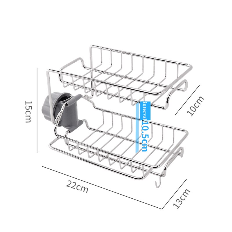 Stainless Steel Kitchen Sink Organizer Faucet Storage Rack Drain Basket Home Organization and Storage Kitchen Accessories