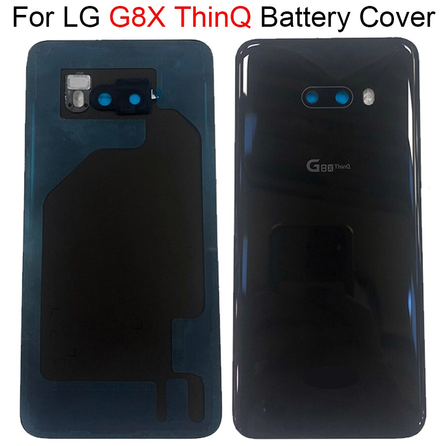 For lg g8x thinq Battery Cover Case Rear panel Replacement 6.4&quot; For lg g8x thinq back glass LMG850EMW battery cover With Lens