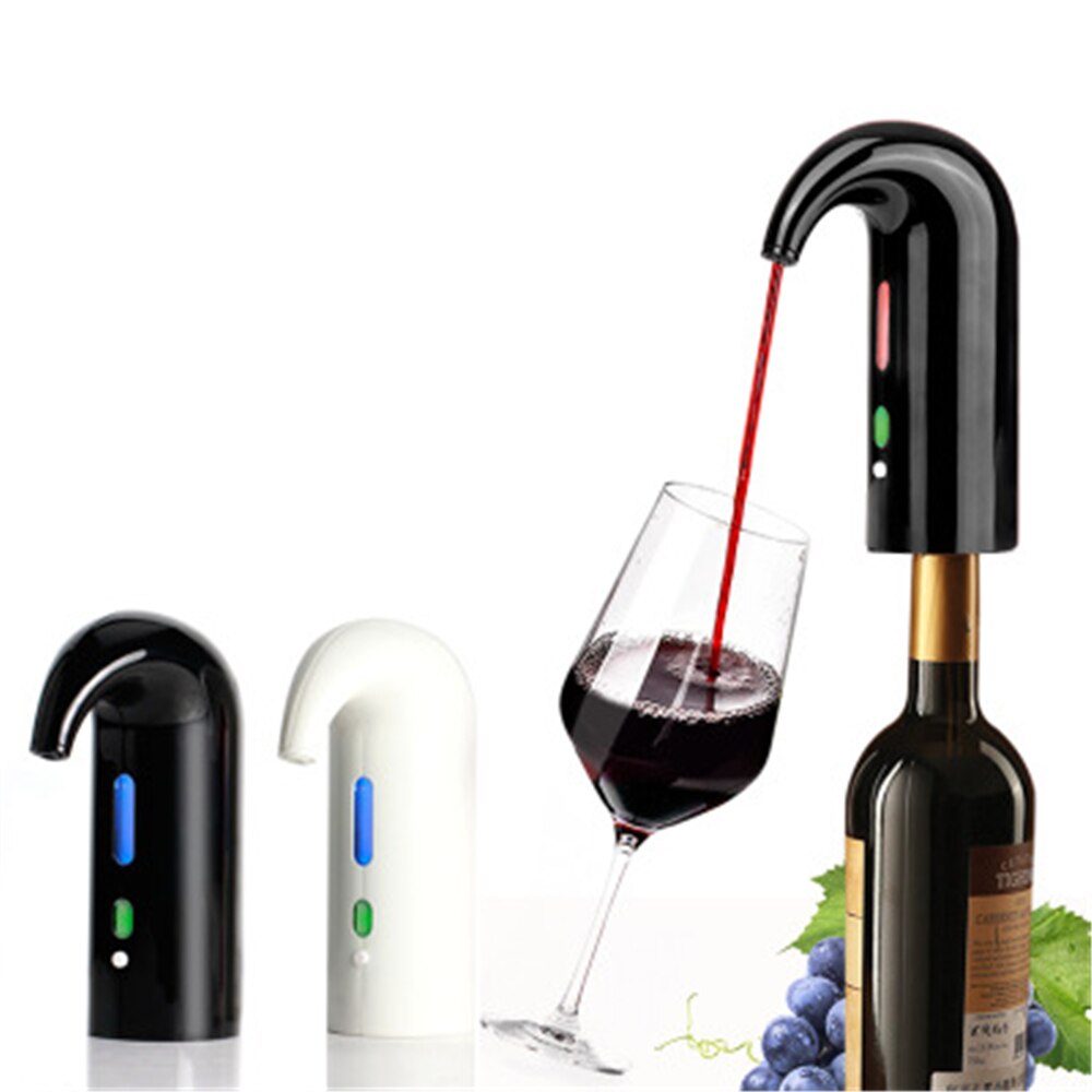 Quick Wine Aerator Electric Wine Decanter USB Portable Pourer Instant Wine Decanter Dispenser Pump One-Touch Automatic USB