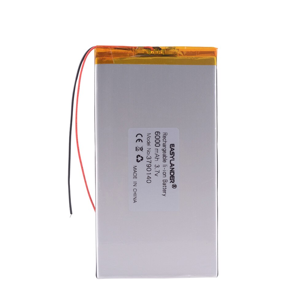 large capacity 3.7 V tablet battery 6000 mah each brand tablet universal rechargeable lithium batteries 3790140