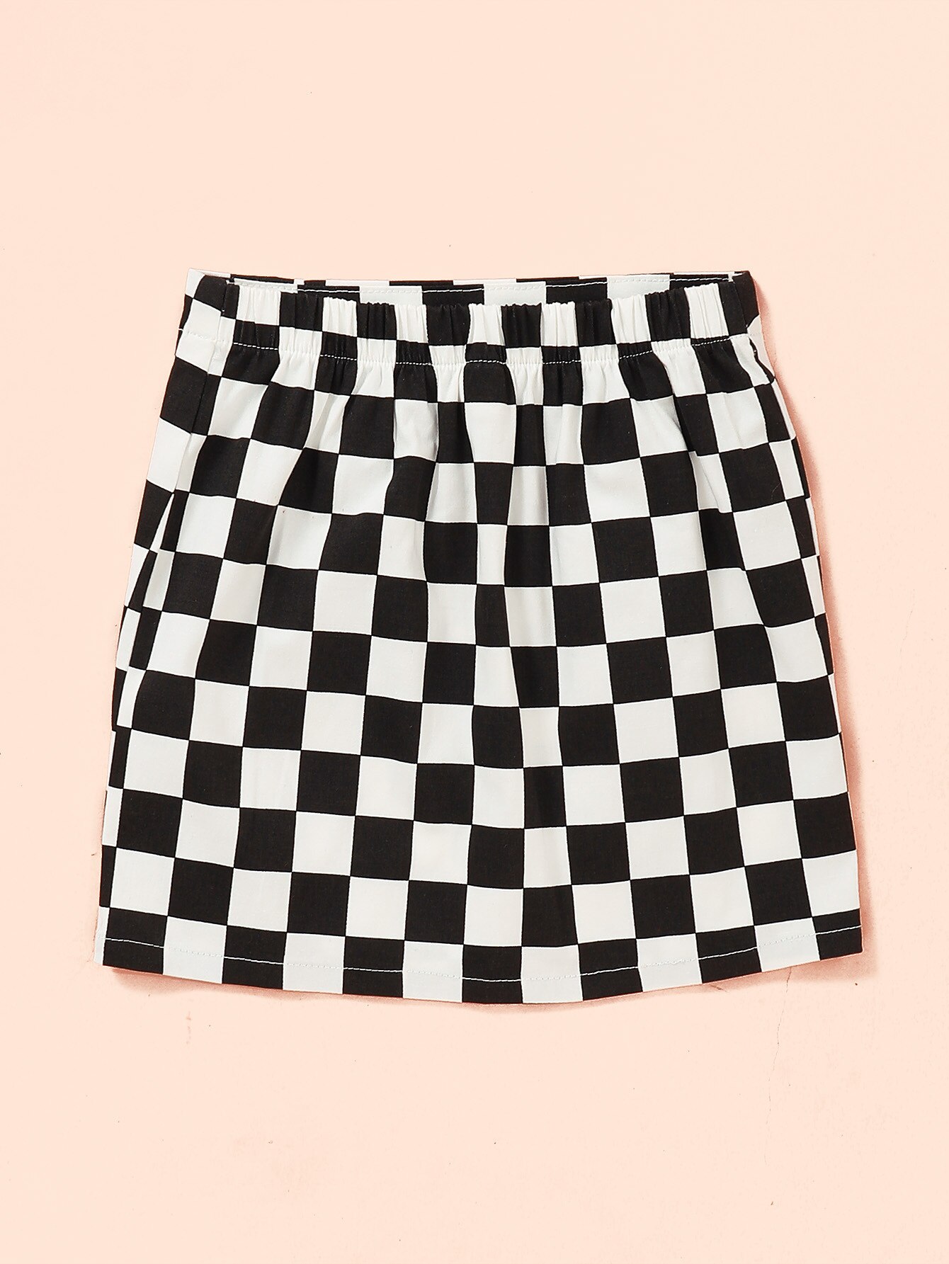 Criança bbay meninas saias linha a 2020 novas roupas de outono preto branco xadrez dividir bottoms saia menina saias por 1-6 anos