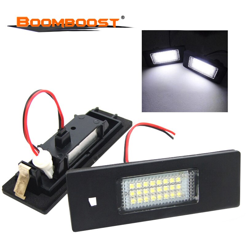 1 einstellen/2 stücke 3528 SMD 24 Leds Stamm Lampe DC12V Für BMW E81 E87 E63 E64 E89 Z4 f20 F21 DXY88 Auto FÜHRTE Lizenz Nummer Platte Licht