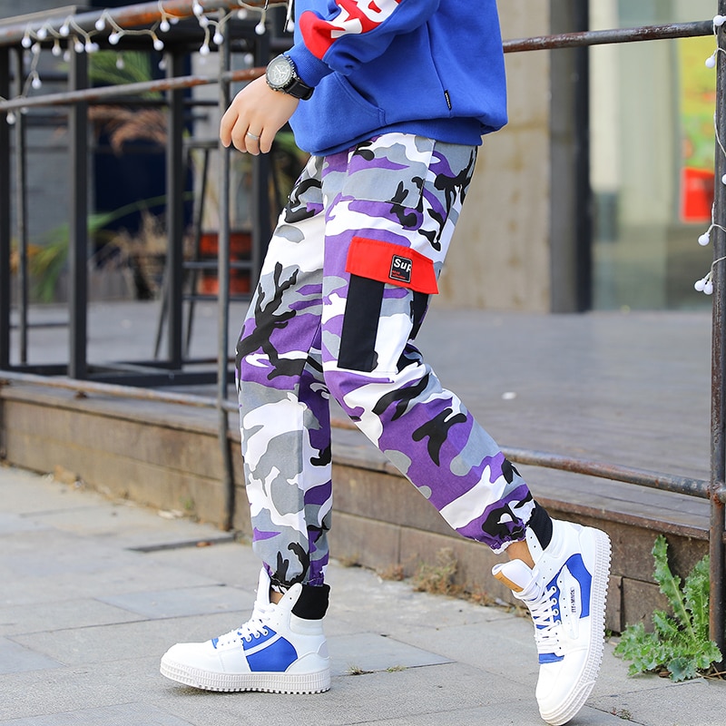 Novo solto calças de carga dos homens calças largas calças moda calças de moletom cabidas wear hip hop bolso pant