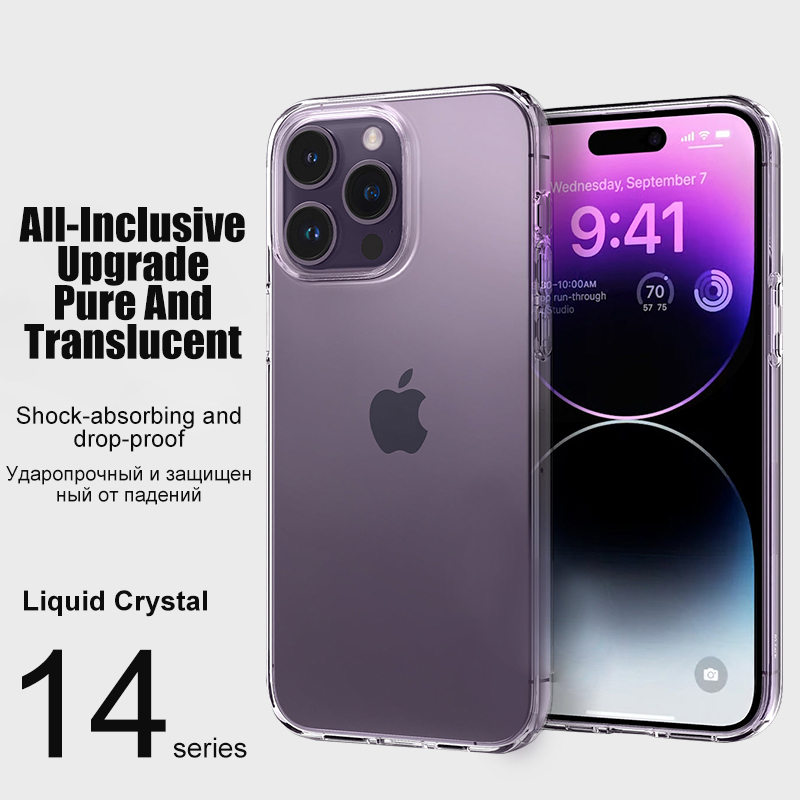 Luxus ultra dünne klare Silikon hülle für iPhone 16 15 14 13 12 11 Pro max xs xr x 7 8 plus transparente Handy hüllen Rückseite